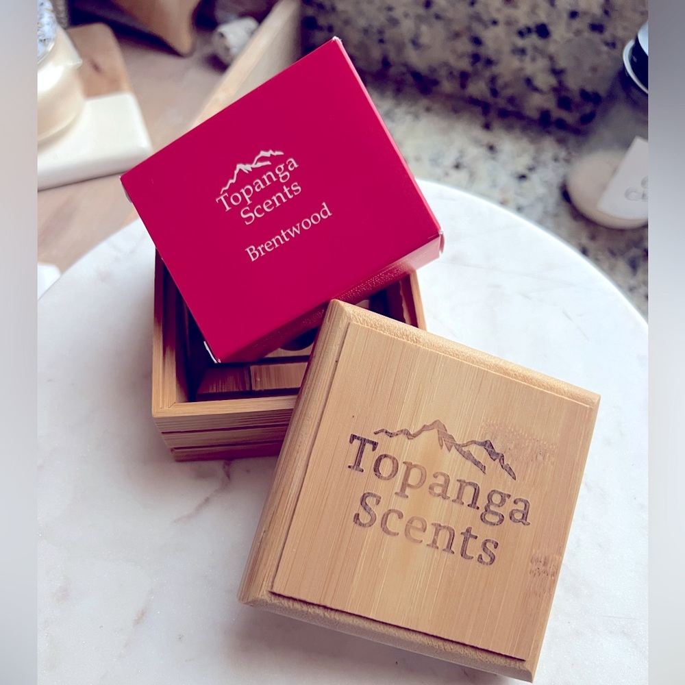 Topanga Scents “Brentwood” Bar Soap & Wood Holder